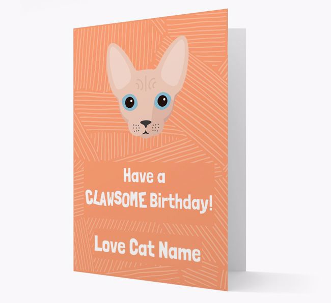 'Clawsome Birthday' - Personalised {breedCommonName} Card